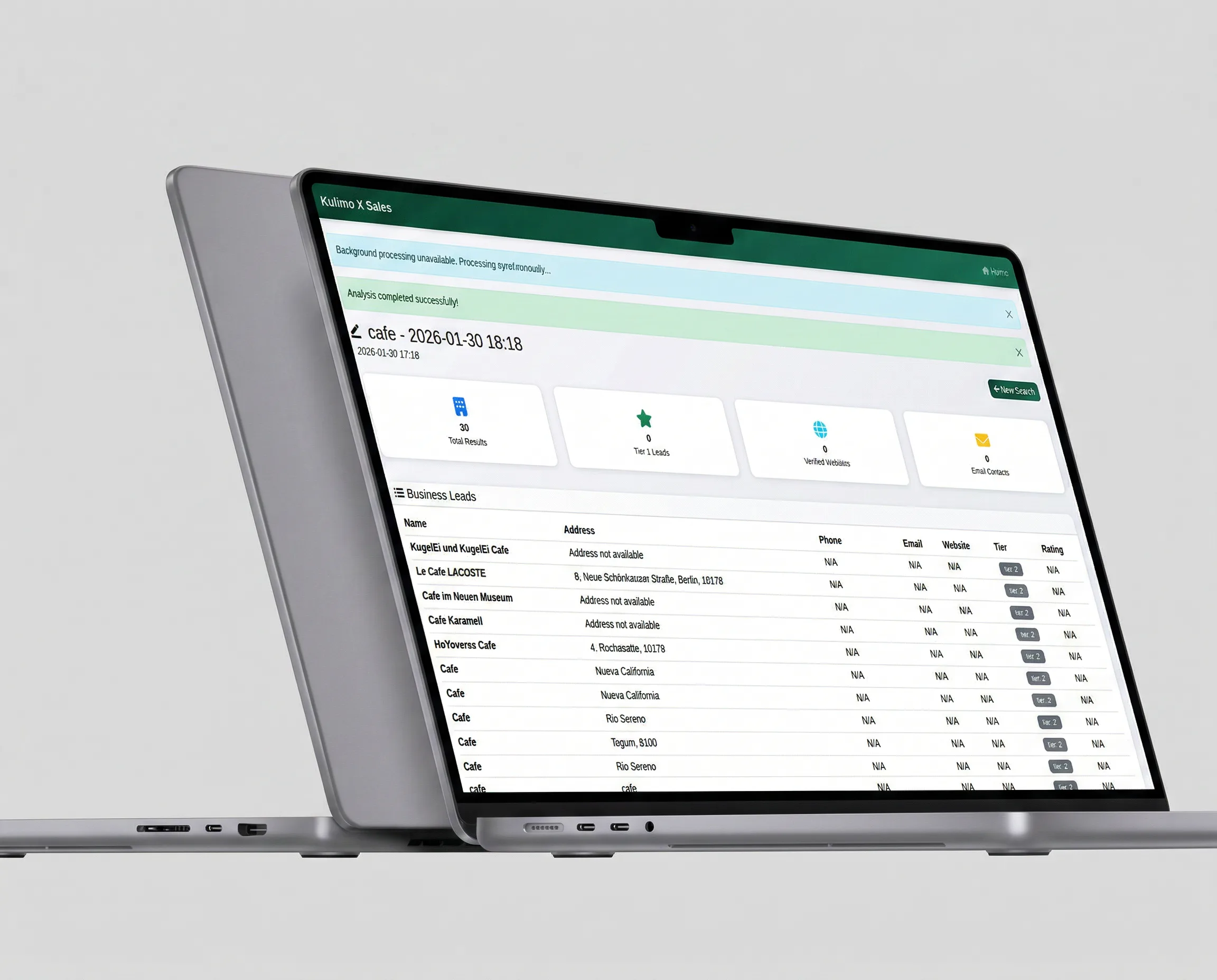 Leads Radar Dashboard