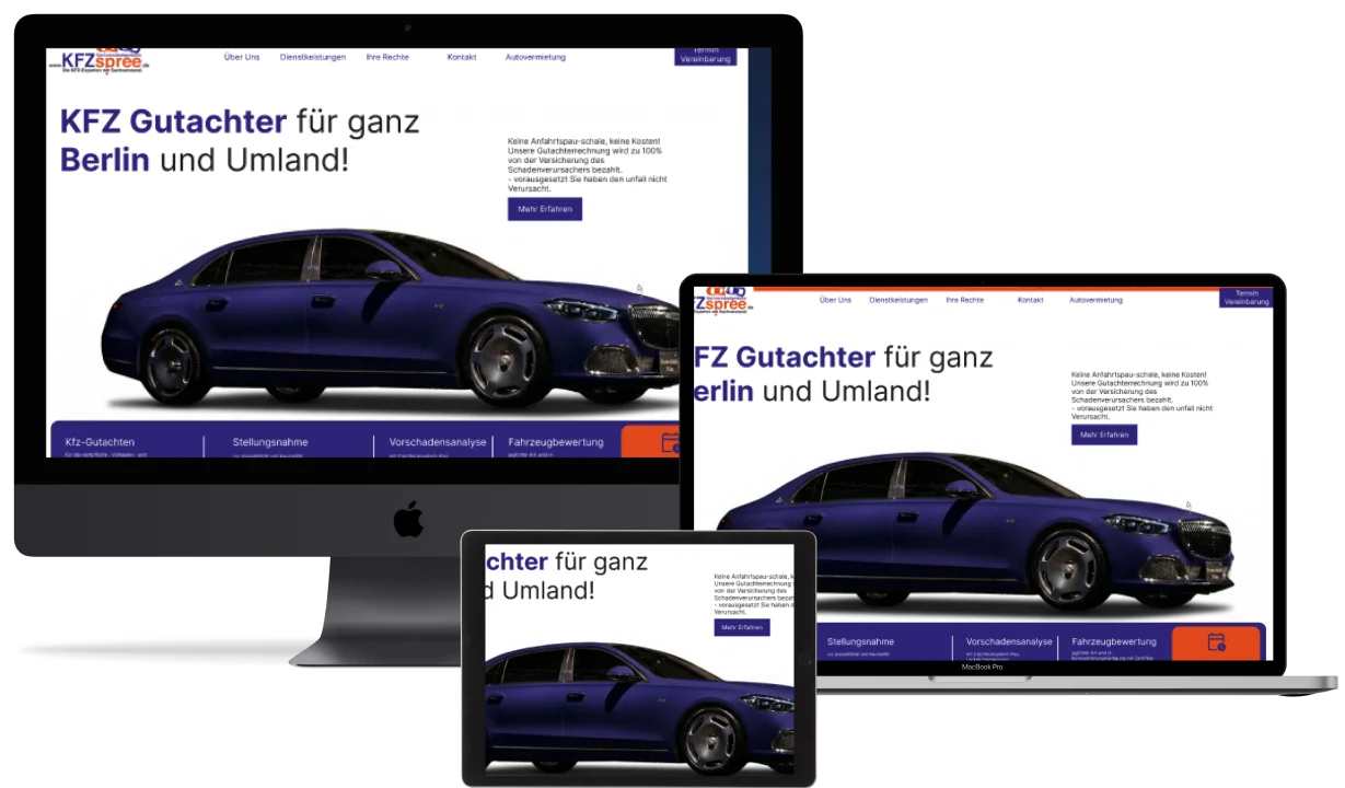 SEO-optimiertes Webdesign für Gutachter Berlin
