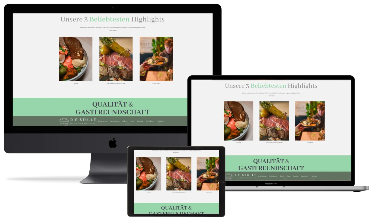 Strategisches Webdesign für gehobene Gastronomie