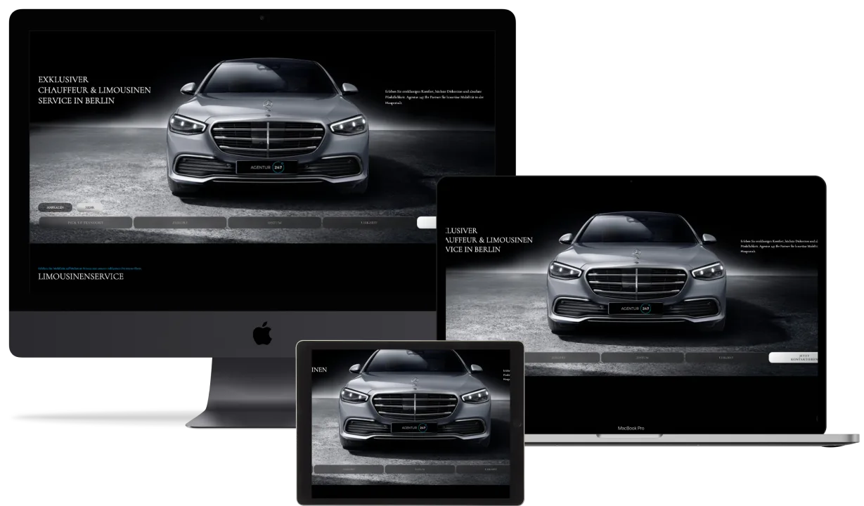 Exklusives Webdesign für Berliner Chauffeur-Service