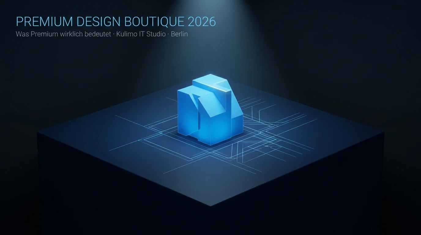 Premium Design Boutique 2026 – Kulimo Berlin – was eine Website wirklich premium macht