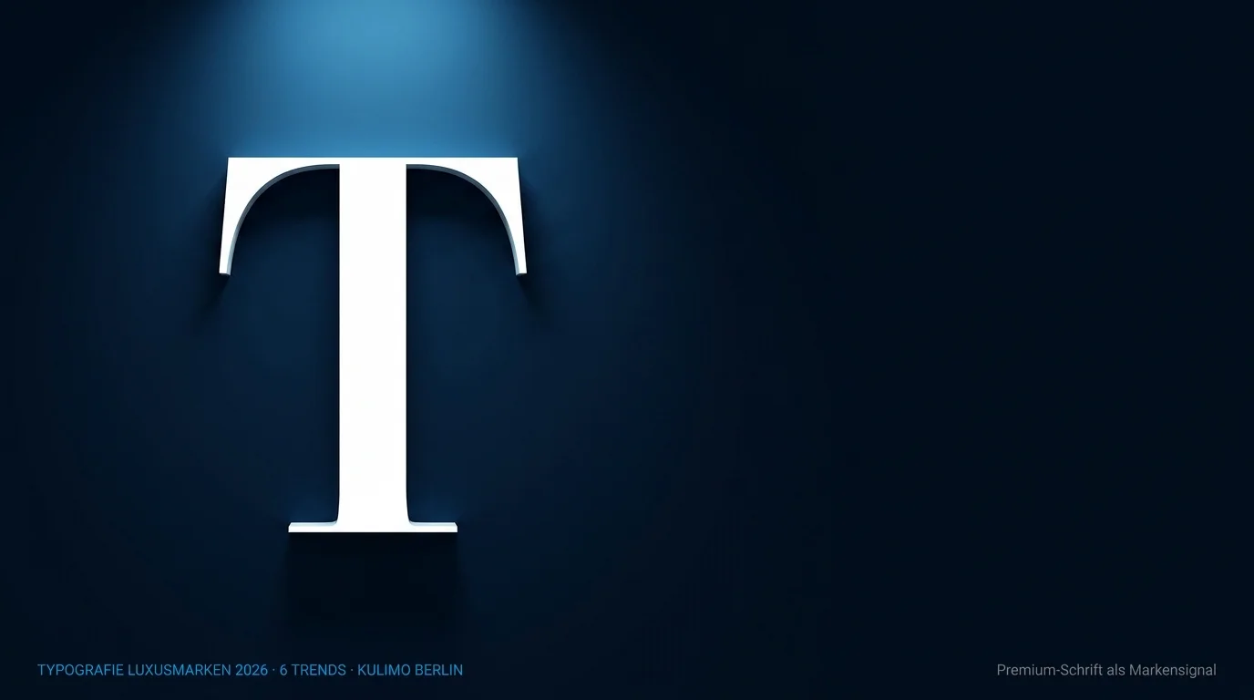 Typografie Luxusmarken 2026 – Premium-Schrift als Markensignal – Kulimo Berlin